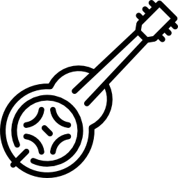 guitarra ressonadora Ícone