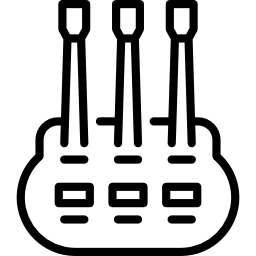 multi-hals gitaar icoon