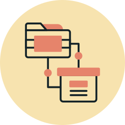 transferencia de datos icono
