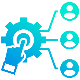 asignación de recursos icono