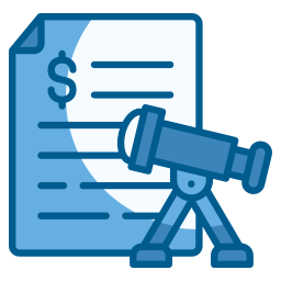 pronóstico financiero icono