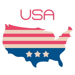 mapa de estados unidos icono