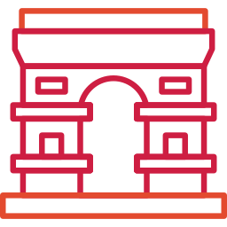 arco del triunfo icono
