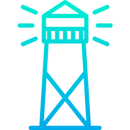 Torre de vigilancia icono