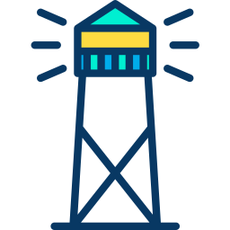 Torre de vigilancia icono