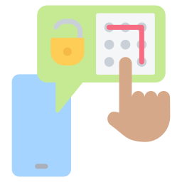 seguridad del patrón icono