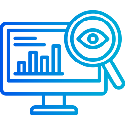 monitoreo de datos icono