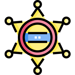 Distintivo de xerife Ícone