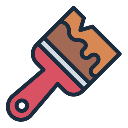 cepillo de pintura icono