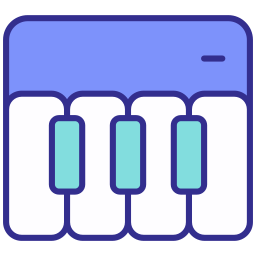 teclas del piano icono