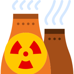 Energía nuclear icono