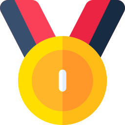 Medalla de oro icono