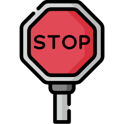 Stop sign icon