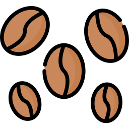 ziarna kawy ikona