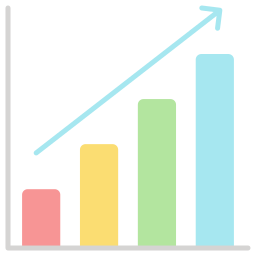 gráfico de barras icono