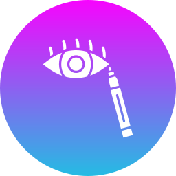 delineador de ojos icono