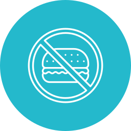 nada de comida rapida icono