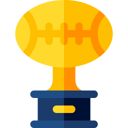 Trofeo de fútbol icono