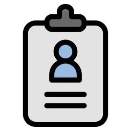 tarjeta de identificación icono