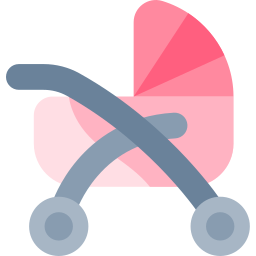 Baby stroller icon