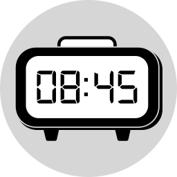 reloj de mesa icono