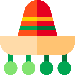Sombrero mexicano icono