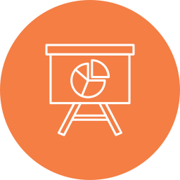 gráfico circular icono