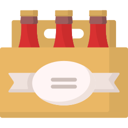 Caja de cervezas icono