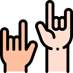 Manos y gestos icono