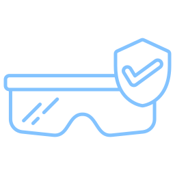 lentes de seguridad icono