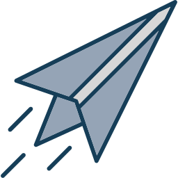 avion de papel icono