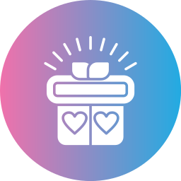 caja de regalo icono