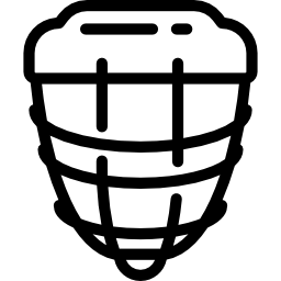 casco da hockey icona
