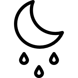 nachtelijke regen icoon