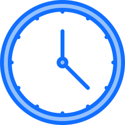 Reloj circular icono