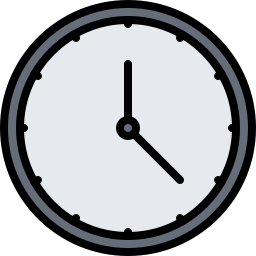Reloj circular icono