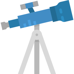 télescope Icône