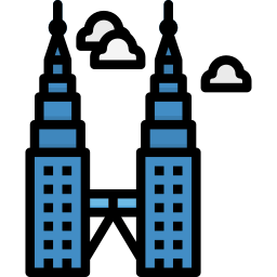 torre gemella petronas icona