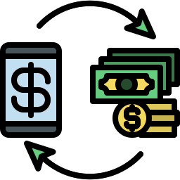 transferencia de dinero icono