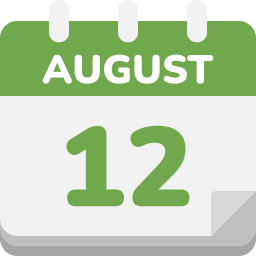 12 de agosto icono