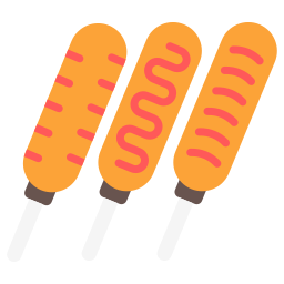 corn dog icoon