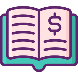 Libro de finanzas icono