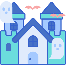 Haunted house icon