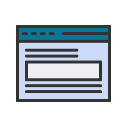 sitio web icono