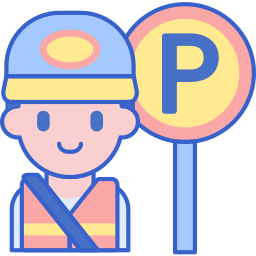 Trabajador de parking icono