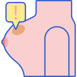 Breast lump icon