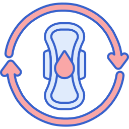 Ciclo menstrual icono