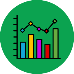 gráfico de tendencia icono