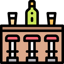 Barra de bar icono