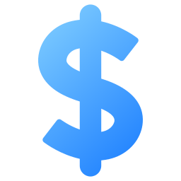dólar icono